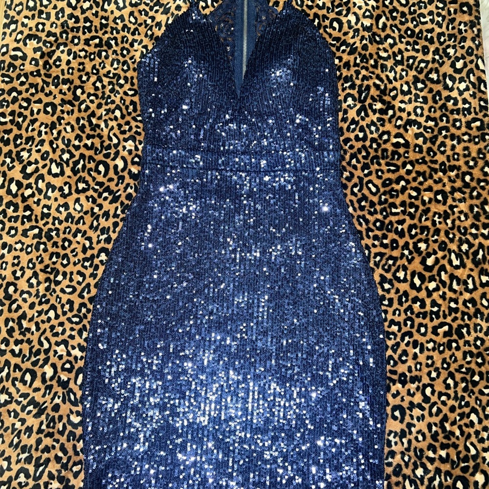 Honey and Rosie Tan Gold Bodycon Dress